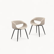 Gestoffeerde stoelen Whale, 2 stuks
