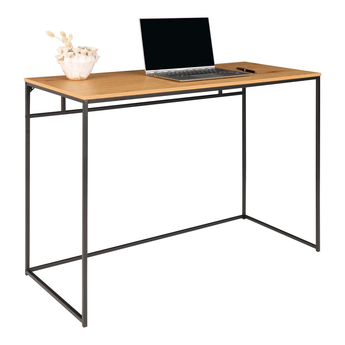 Vita Bureau - Eikenlook / Zwart - 100 x 45 cm