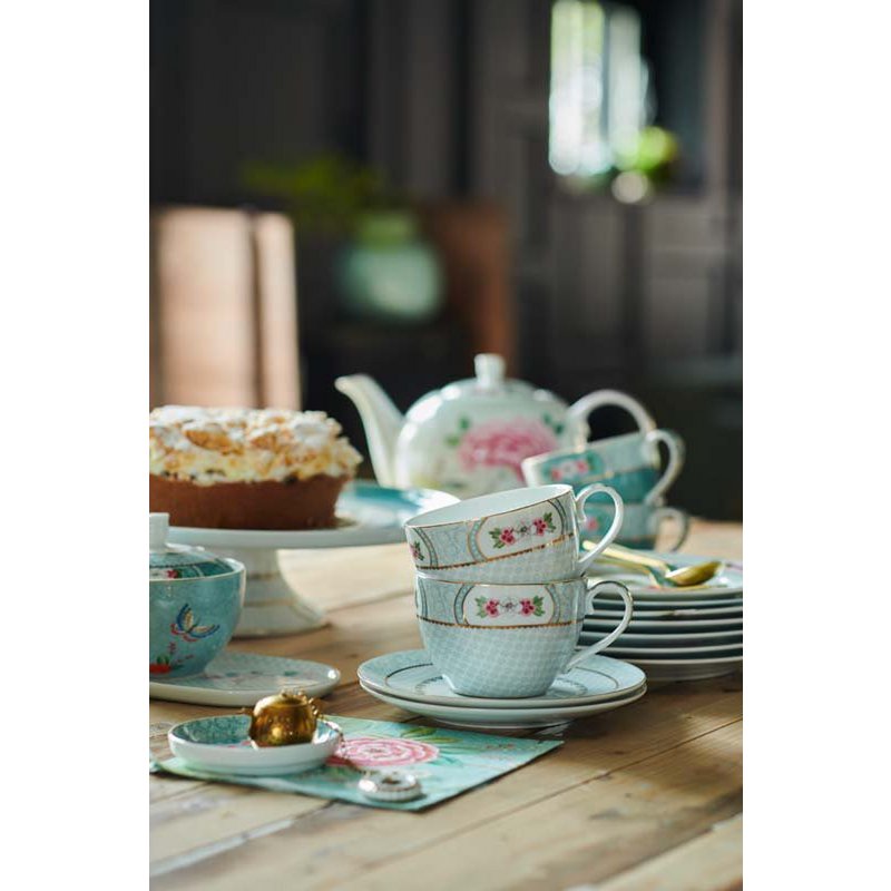 Tea Pot Large Blushing Birds White 1.6ltr