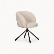 Draaifauteuil Pebble uit Bouclé