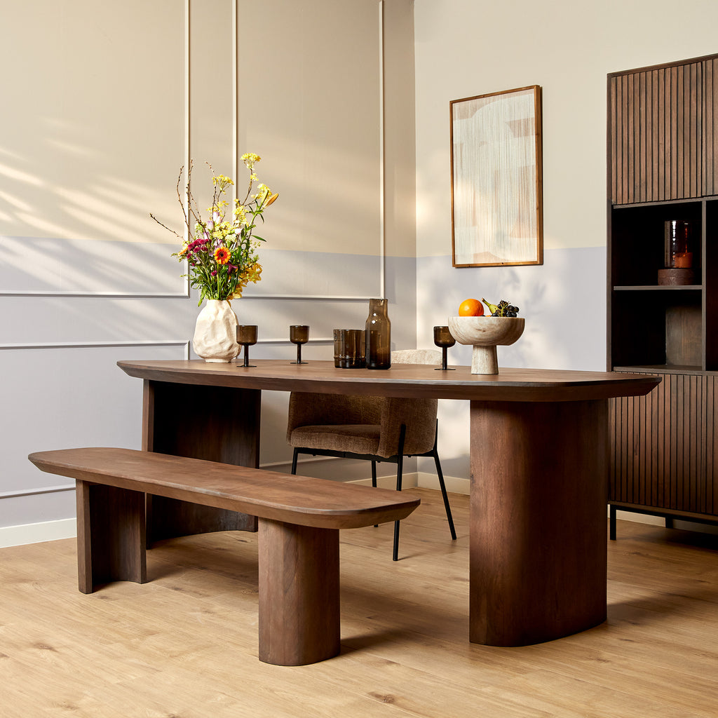 Eettafel Valdena van mangohout – 200 cm