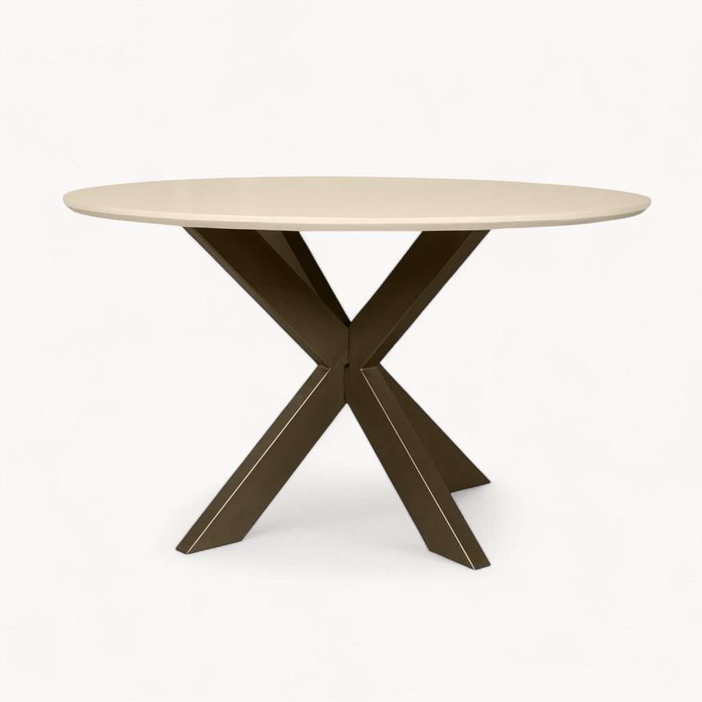 Ronde eettafel Lissaro van mangohout – 130 cm