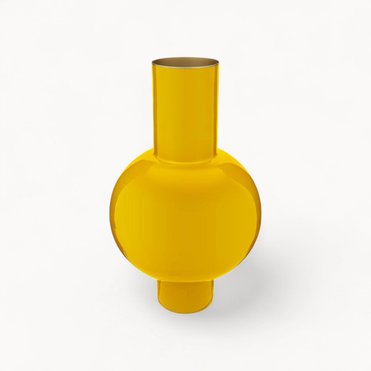 Vase Metal Medium Ocher 24x40cm