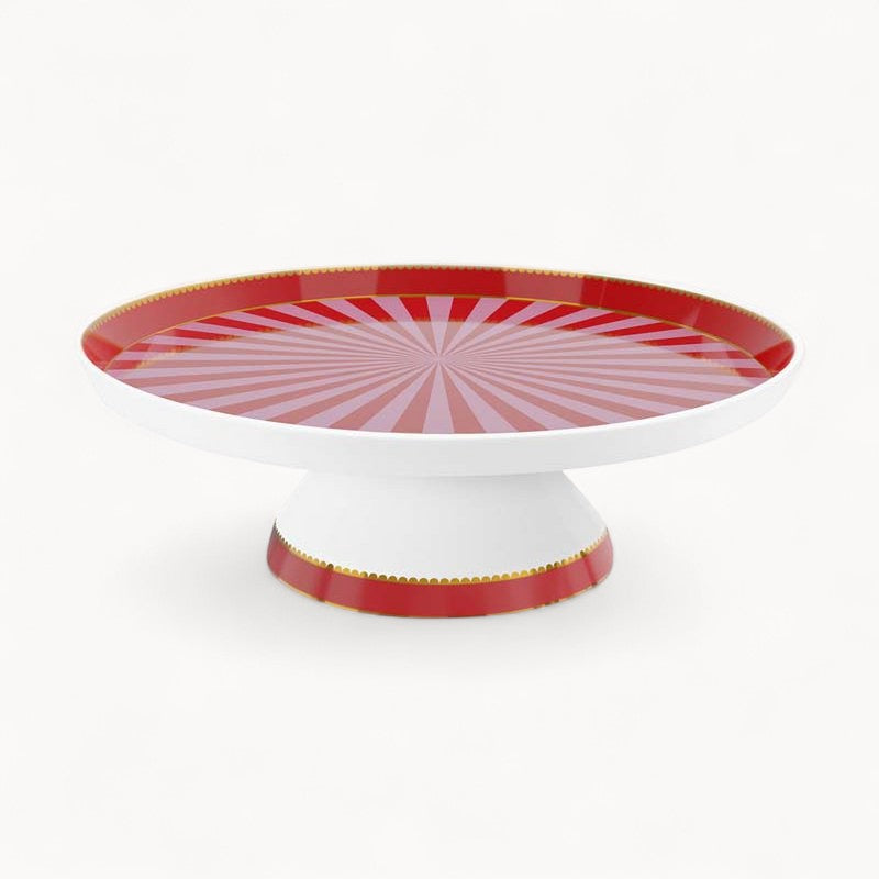 Love Birds Taartplateau Klein Rood/Roze