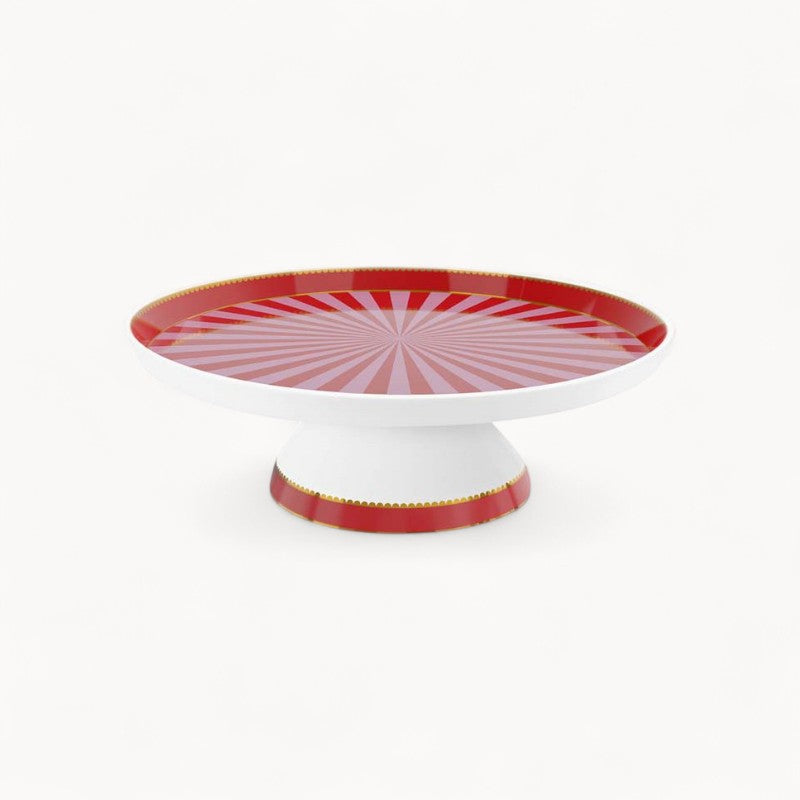 Love Birds Taartplateau Klein Rood/Roze