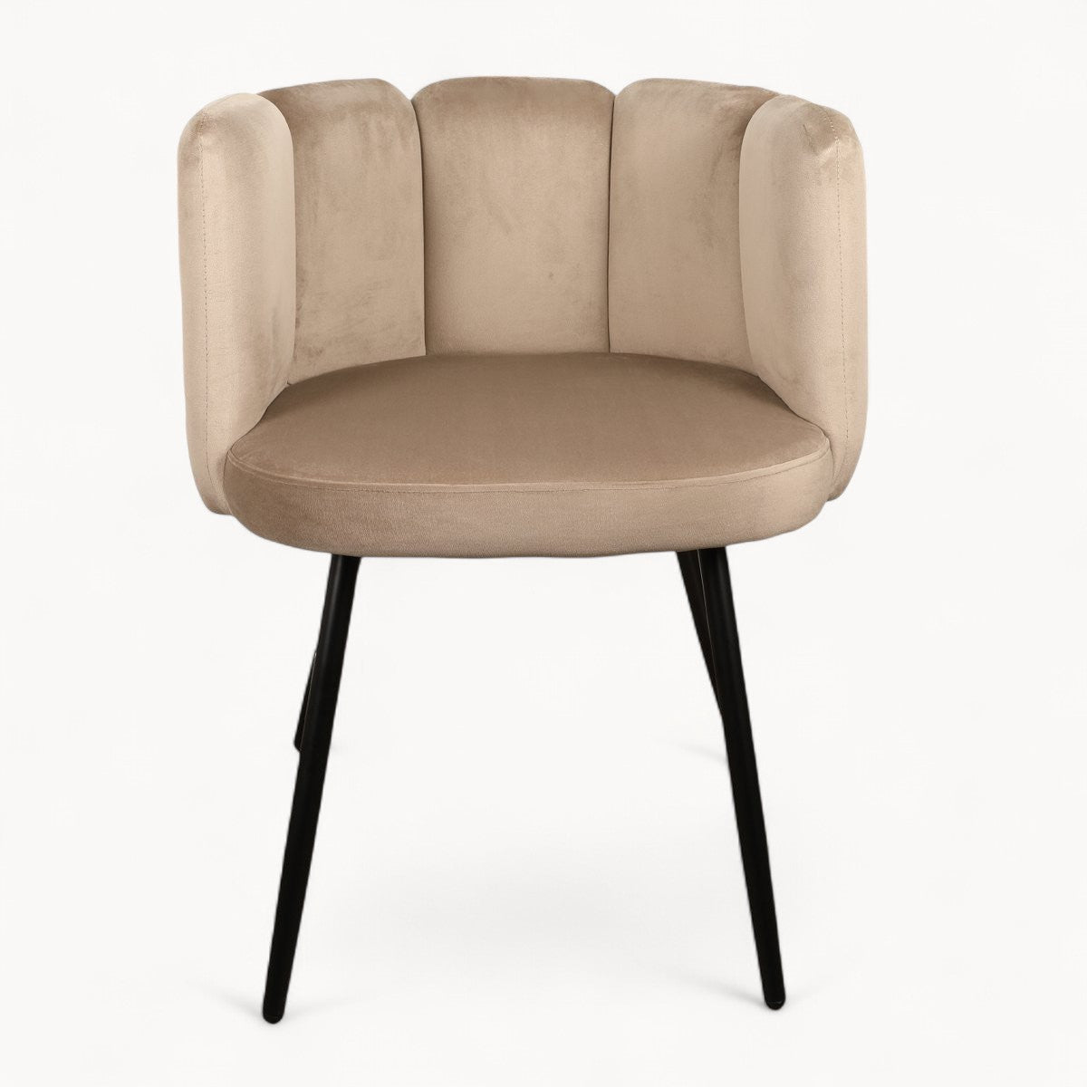 Chenille bekleedde stoelen Pearl, 2 stuks