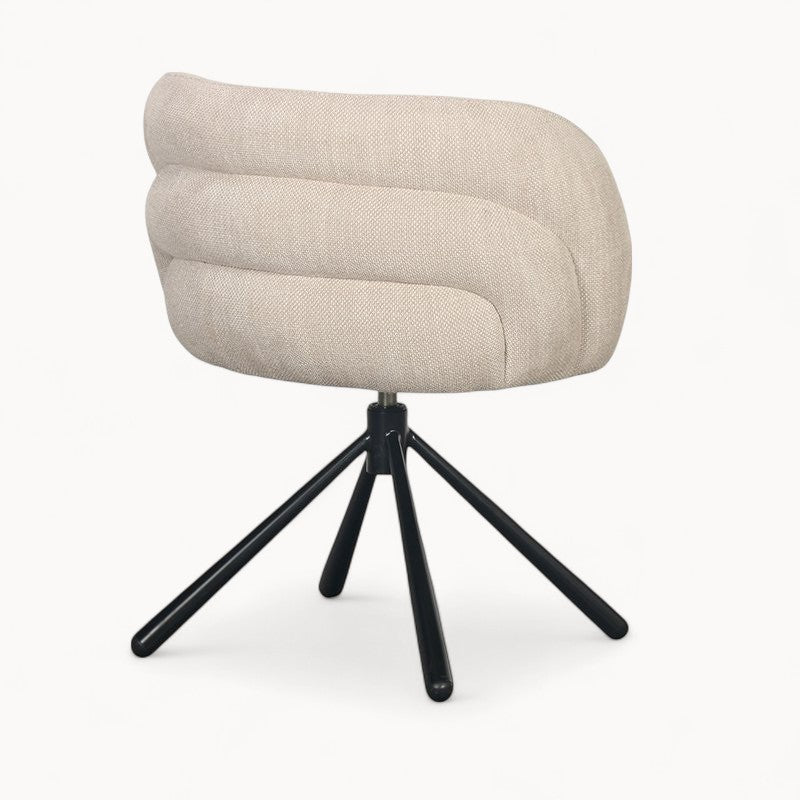 Draaifauteuil Pebble uit Bouclé
