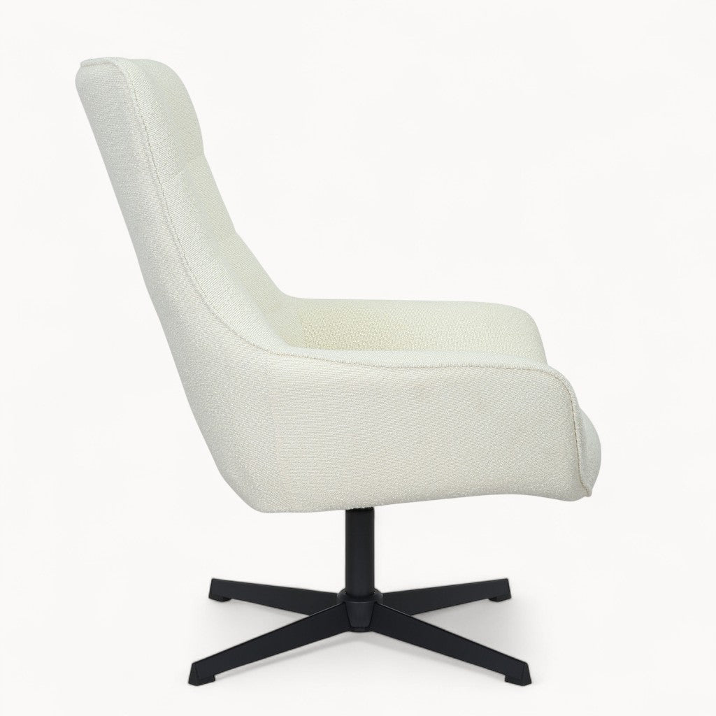 Bouclé loungefauteuil Nora