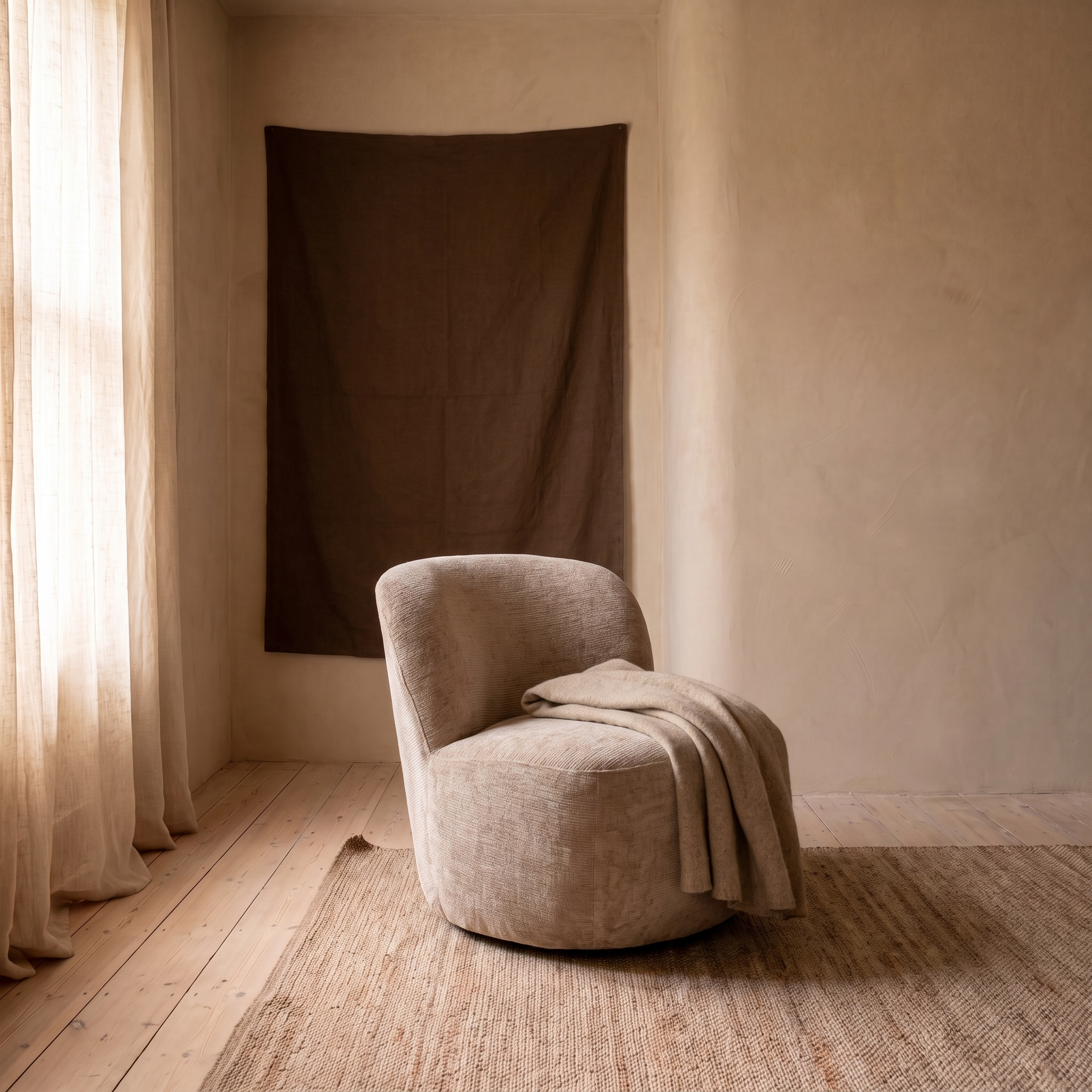 Fauteuil Jules Beige in interieur