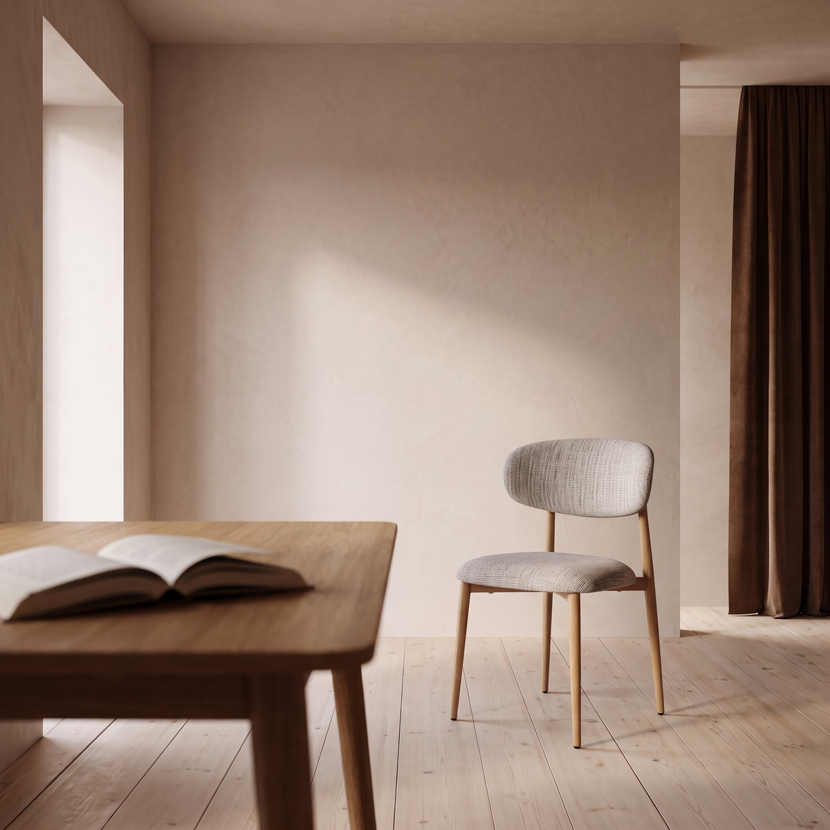Eetkamerstoel Sivo Grijs in eetkamer