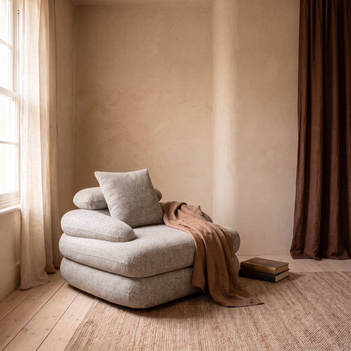 Lounge fauteuil Elara in interieur