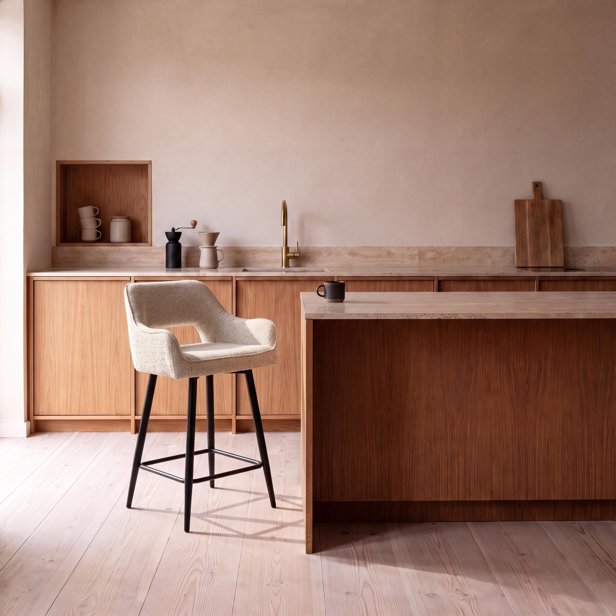Barstoel Arlo Beige in de keuken