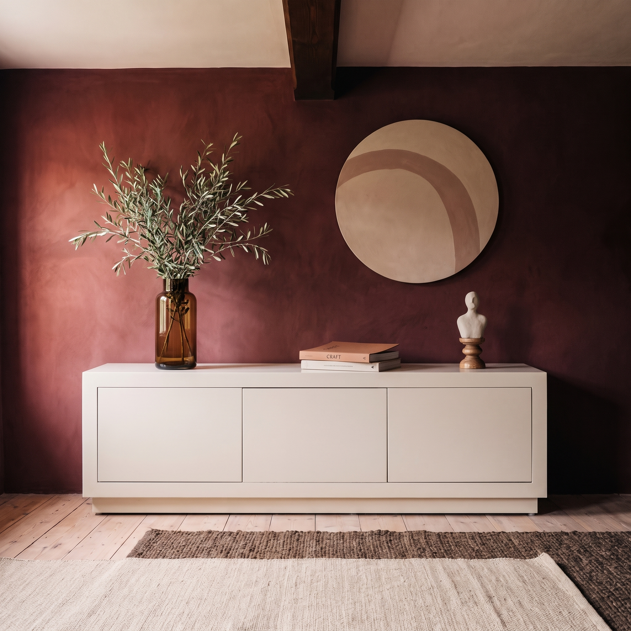 Tv meubel Nerra 150 cm Zand in interieur