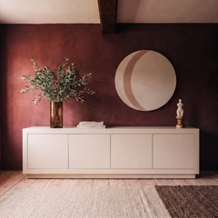 Tv meubel Nerra 200 cm Zand in interieur