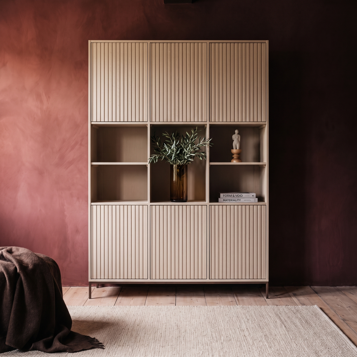 Boekenkast Sova 135 cm in interieur