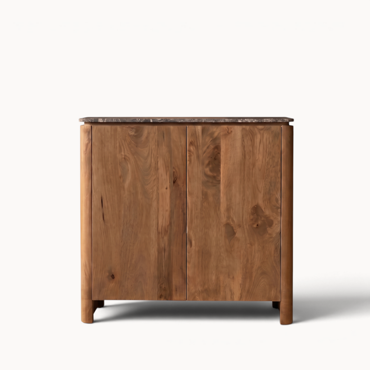 Dressoir Iwa Naturel 100 cm bruin marmer