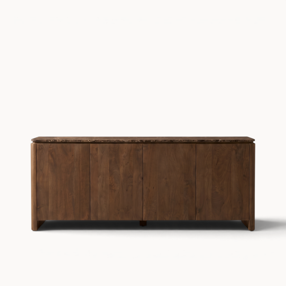 Dressoir Iwa Naturel 210 cm bruin marmer