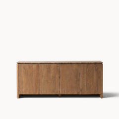 Dressoir Iwa Naturel 210 cm bruin marmer