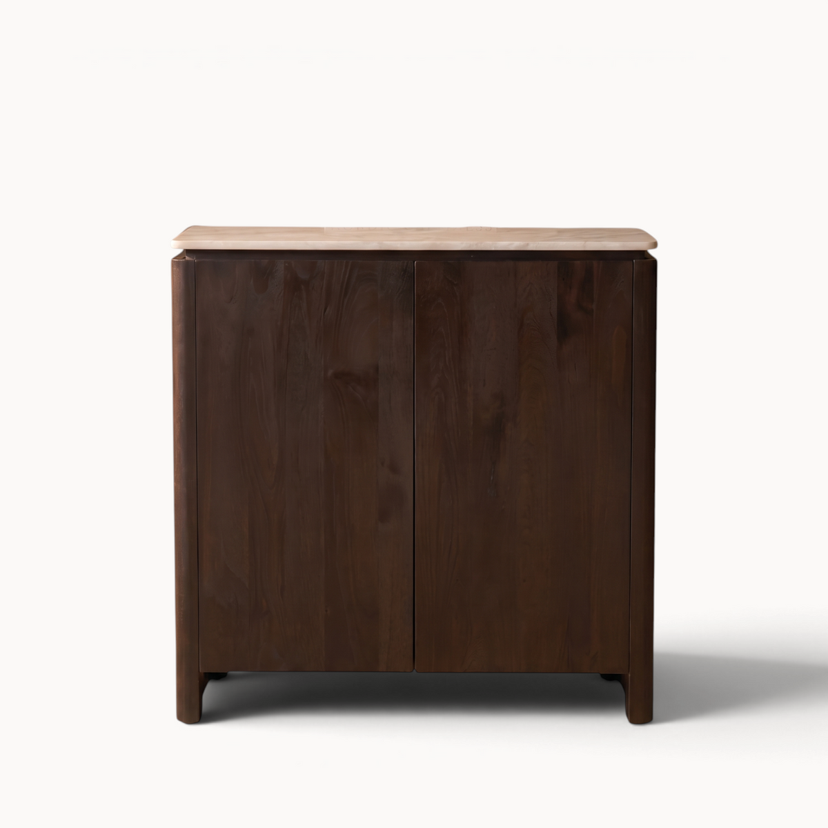 Dressoir Iwa Bruin 100 cm beige marmer
