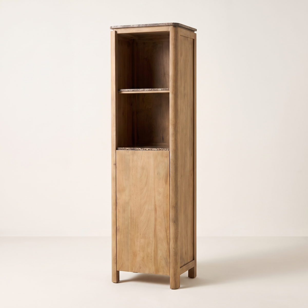 Boekenkast Iwa Naturel bruin marmer