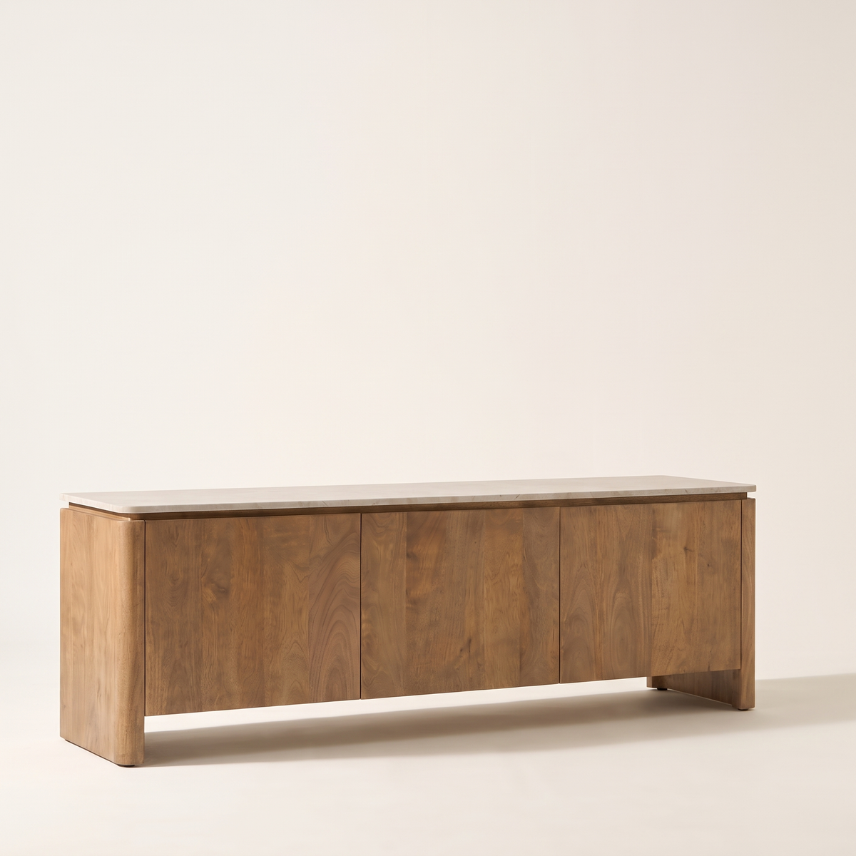 Tv meubel Iwa Naturel 210 cm beige marmer - versie 1
