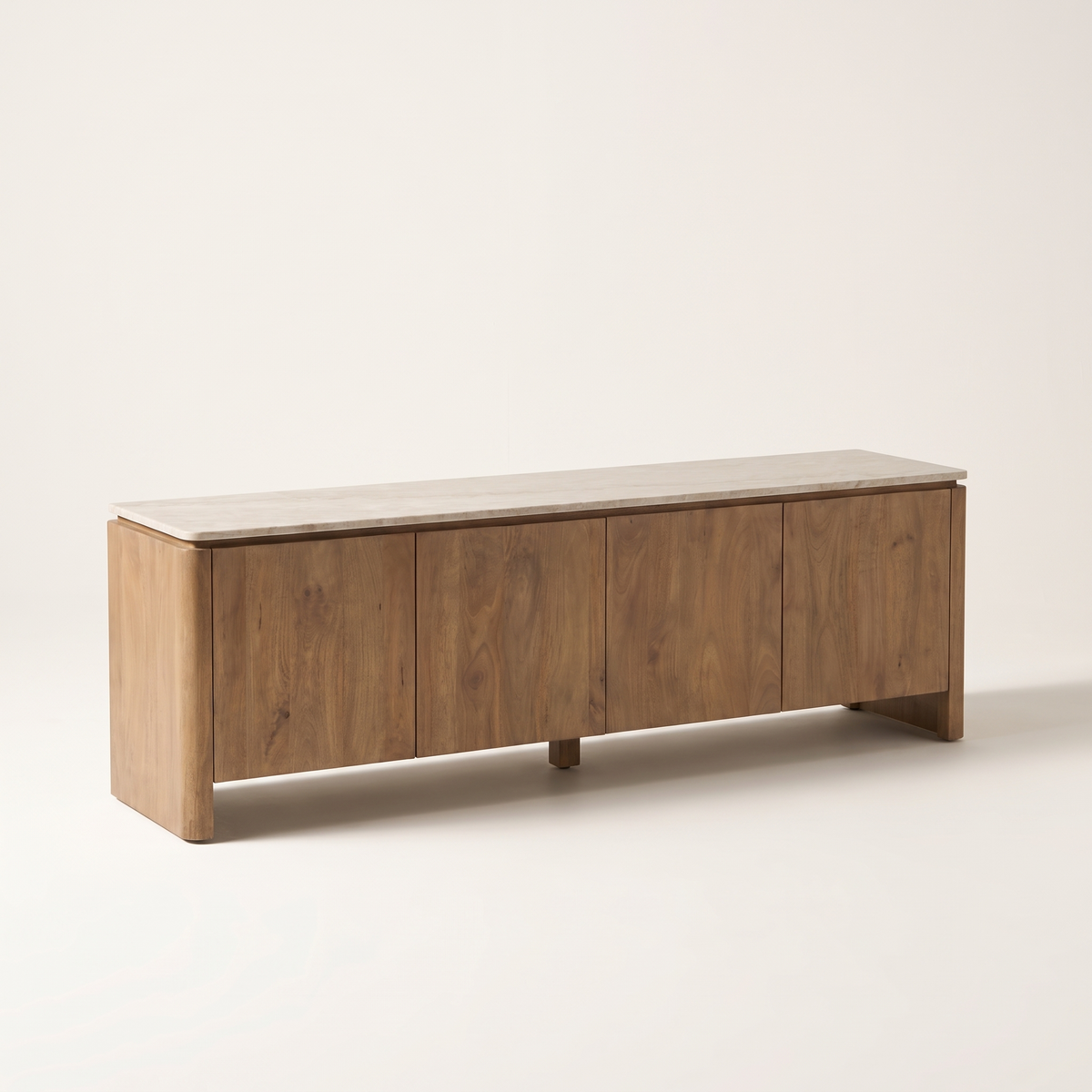 Tv meubel Iwa Naturel 210 cm beige marmer - versie 2