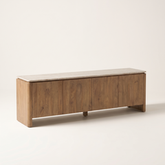 Tv meubel Iwa Naturel 210 cm beige marmer - versie 2