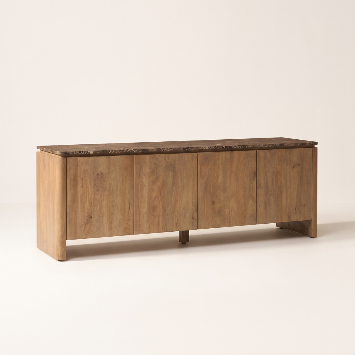 Tv meubel Iwa Naturel 210 cm bruin marmer - versie 2