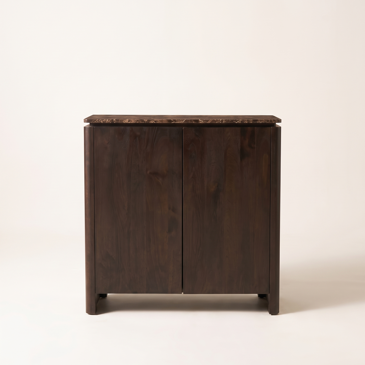 Dressoir Iwa Bruin 100 cm bruin marmer