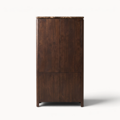 Kabinetkast Iwa Bruin 90 cm bruin marmer