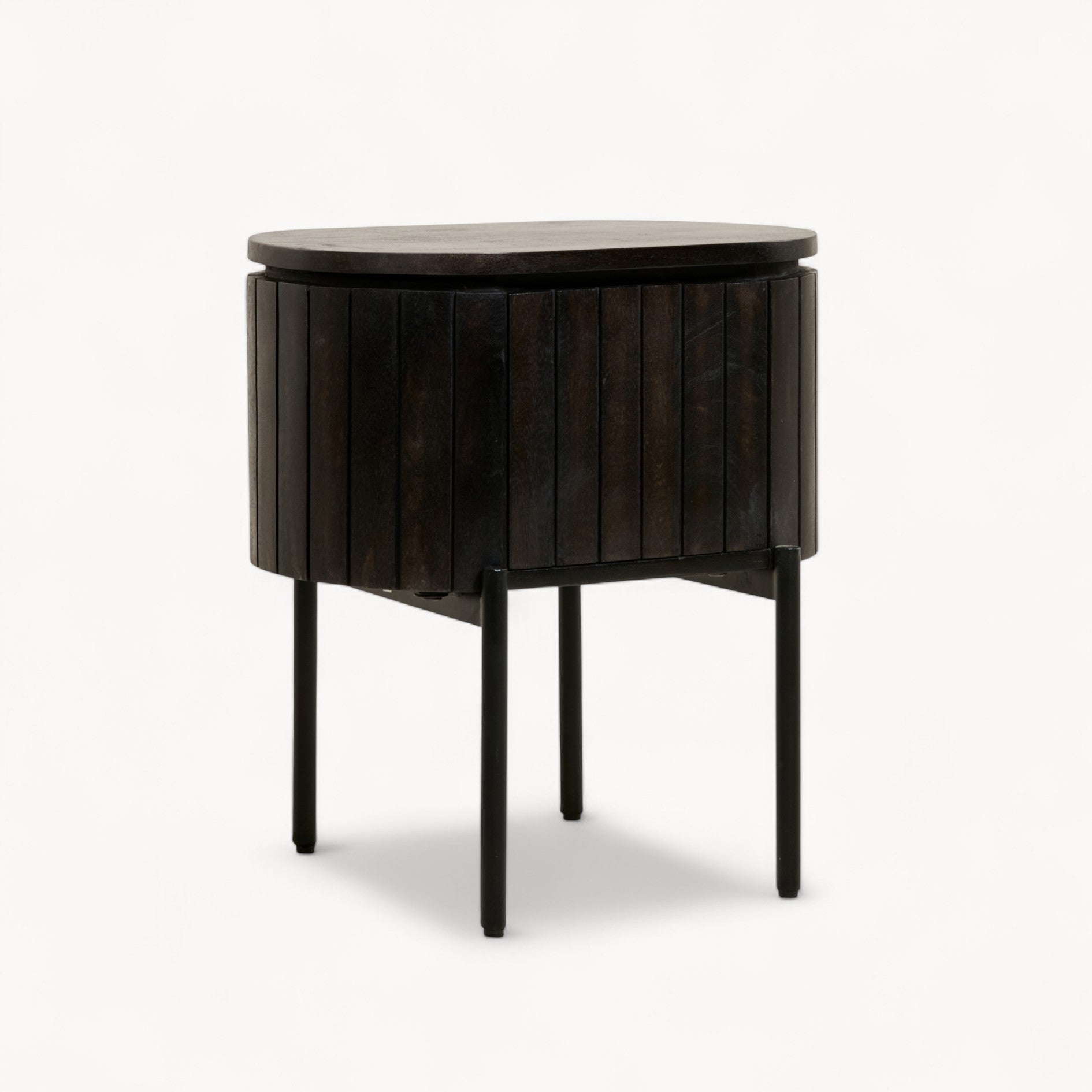 Mokka Nachtkastje – Donkerbruin Staand