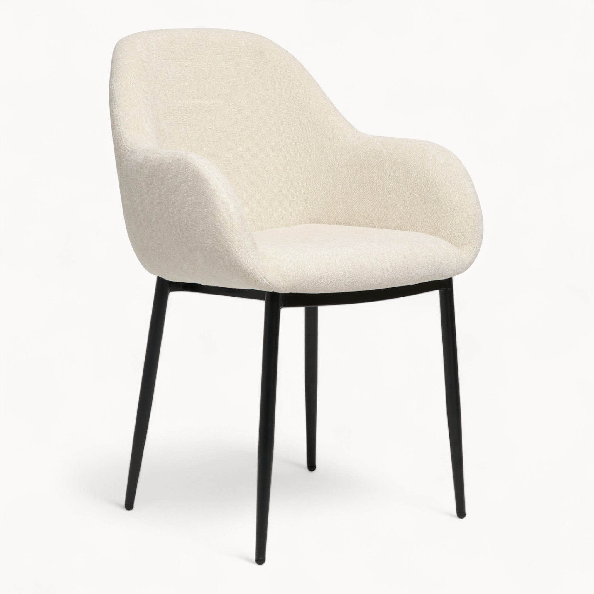 Eetkamerstoel Zara van stof, 2 stuks