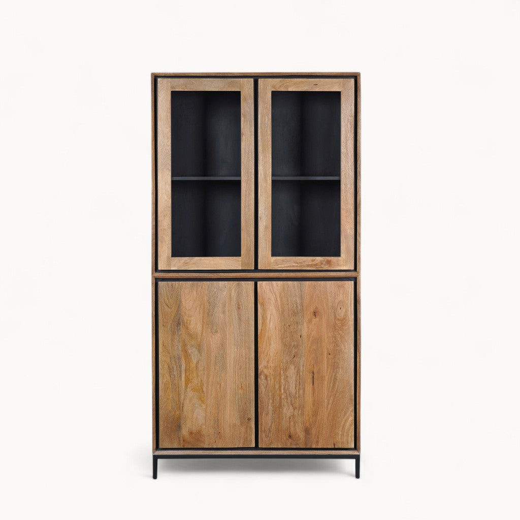 Vitrinekast Vero Wood | 100 cm