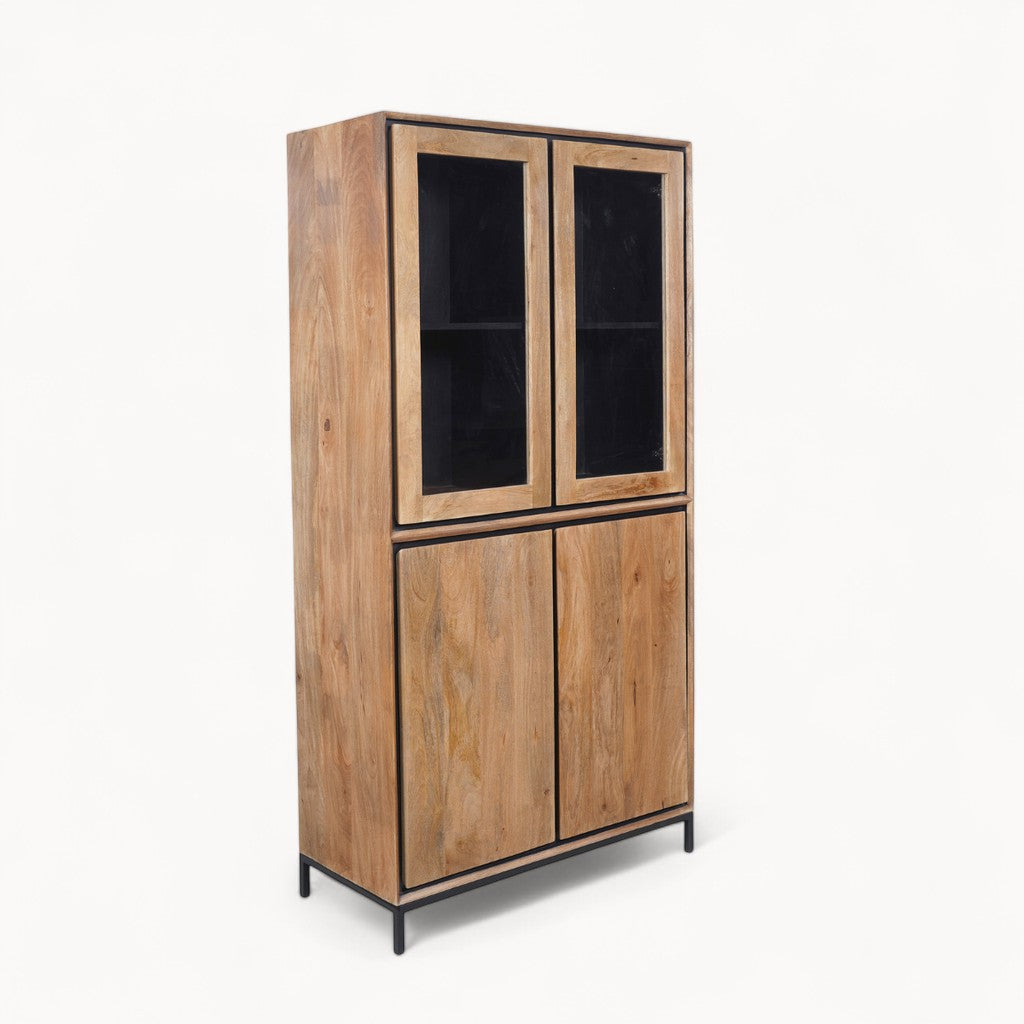 Vitrinekast Vero Wood | 100 cm