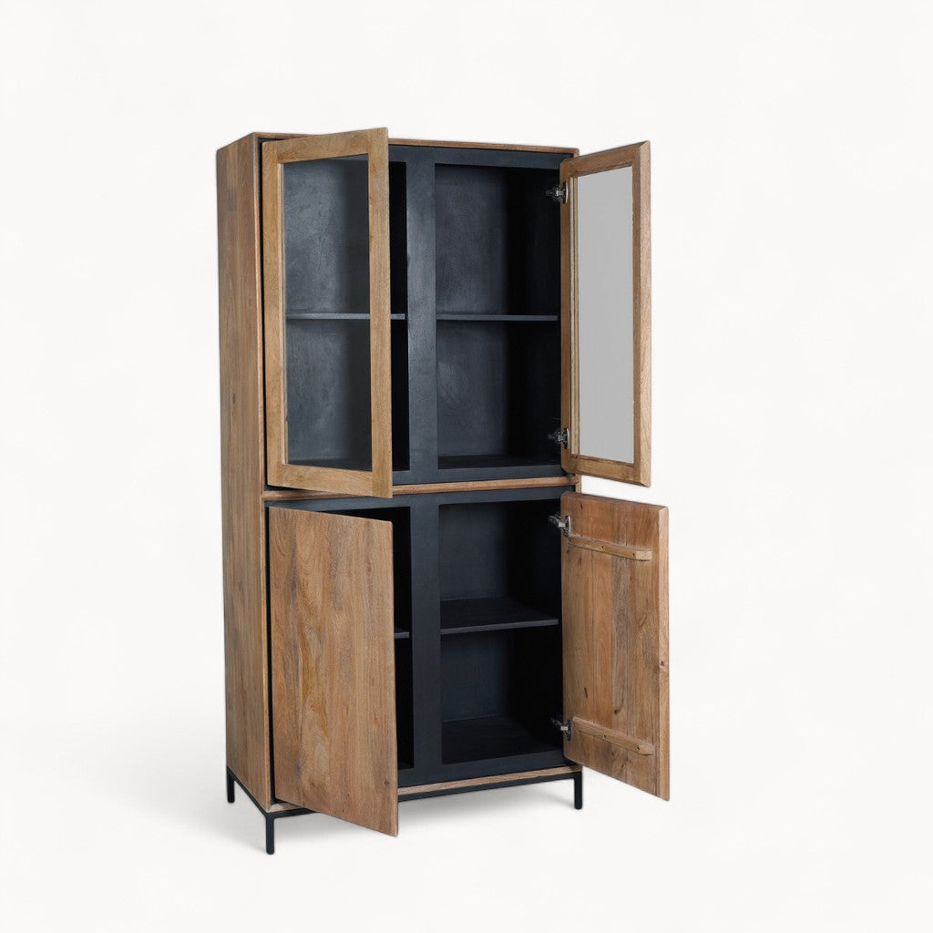 Vitrinekast Vero Wood | 100 cm